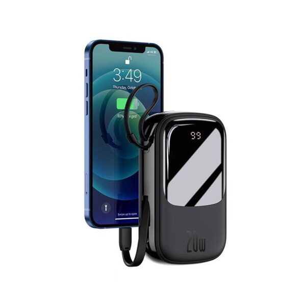 Baseus Qpow Digital Display Quick Charging Power Bank 20000mAh 20W (With IP Cable)